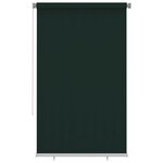 vidaXL Store roulant d'extérieur 140x230 cm Vert foncé PEHD