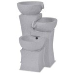 vidaXL Fontaine d'intérieur avec lampe LED Polyrésine