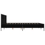 vidaXL Cadre de lit sans matelas noir 120x190 cm