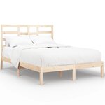 vidaXL Cadre de lit sans matelas bois massif 120x200 cm