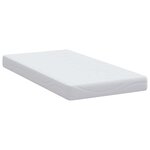 vidaXL Matelas Blanc 80 x 160 cm Mousse à mémoire de gel