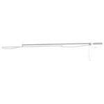 vidaXL Cadre de store rétractable électrique Blanc 5 x 3 m Aluminium