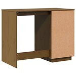 vidaXL Bureau Marron miel 95x50x75 cm Bois massif de pin