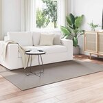 vidaXL Tapis de surface HUARTE Crème et Taupe 200 x 140 cm Polyester