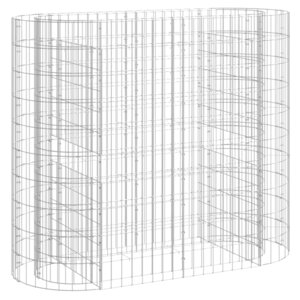 vidaXL Lit surélevé à gabion Fer galvanisé 120x50x100 cm