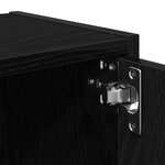 vidaXL Bibliothèque chêne noir 40x24x102 cm bois d'ingénierie