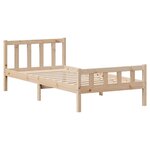 vidaXL Cadre de lit sans matelas 90x190 cm bois de pin massif