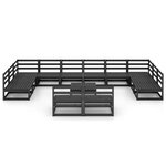 vidaXL Salon de jardin 13 Pièces bois de pin massif