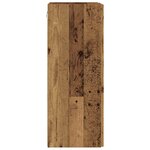 vidaXL Meuble TV mural Bois Ancien 30 x 31 x 80 cm Bois d'ingénierie
