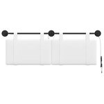 vidaXL Tête de lit suspendue Blanc Tissu