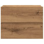 vidaXL Table de chevet murale chêne artisanal 40x32x30 cm