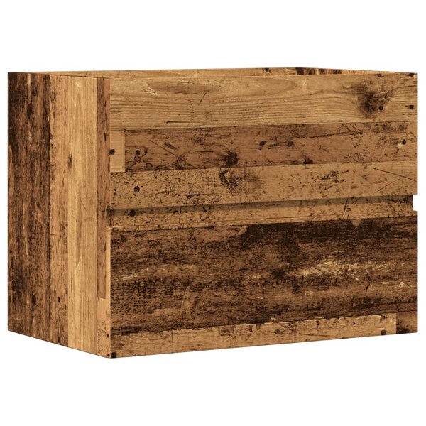 vidaXL Armoire de salle de bain vieux bois bois d'ingénierie