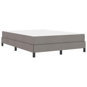 vidaXL Lit à ressorts avec matelas Taupe 160 x 200 cm tissu
