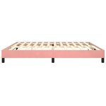 vidaXL Cadre de lit sans matelas rose 200x200 cm velours