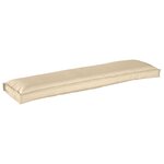 vidaXL Set de coussins de palette 2 Pièces Beige 150 x 40 x 8 cm