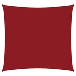 vidaXL Voile de parasol tissu oxford carré 2x2 m rouge