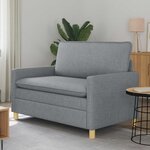 vidaXL Canapé Gris clair 126 x 81 x 87 5 cm
