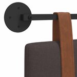 vidaXL Tête de lit suspendue Marron foncé PU antique