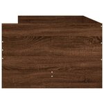 vidaXL Cadre de lit avec tiroirs chêne marron 75x190 cm