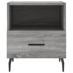 vidaXL Tables de chevet 2 Pièces sonoma gris 40x35x47 5 cm
