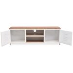 vidaXL Meuble TV 120x30x40 cm Blanc