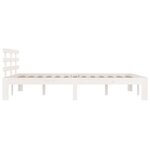 vidaXL Cadre de lit sans matelas blanc 140x190 cm