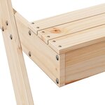 vidaXL Table de pique-nique avec bac à sable pour enfants pin massif