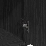 vidaXL Buffet avec tiroir Chêne noir 60 x 31 x 70 cm Bois d'ingénierie
