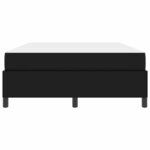 vidaXL Cadre de lit avec matelas Noir 140 x 200 cm Faux cuir