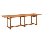 vidaXL Ensemble à manger de jardin 13 Pièces 280x90x75 cm bois d'acacia