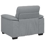 vidaXL Fauteuil gris clair 60 cm tissu