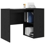 vidaXL Bureau Chêne noir 102 x 50 x 75 cm Bois d'ingénierie