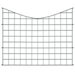 vidaXL Ensemble de clôture de jardin voûtée plus basse 77 5x64 cm vert