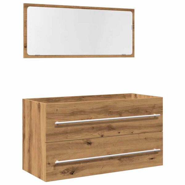 vidaXL Ensemble de meubles salle de bain 2 Pièces bois d'ingénierie