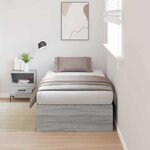 vidaXL Lit de rangement Gris Sonoma 80x200 cm