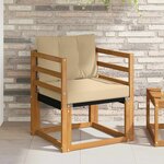 vidaXL Canapé d’extérieur Bois d'Acacia Massif Naturel
