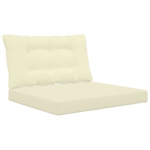 vidaXL Coussin de canapé d'extérieur Polyester Crème 80 x 68 5 cm