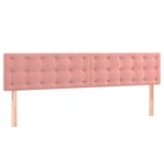 vidaXL Sommier à lattes de lit avec matelas Rose 160x200 cm Velours