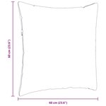 vidaXL Coussins de canapé 2 Pièces Gris foncé 60 x 60 cm