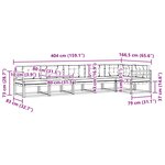 vidaXL Ensemble de canapés d'extérieur 4 pc Blanc et crème Polyester