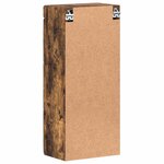 vidaXL Armoire murale de salle de bain avec étagère TULUM Chêne fumé