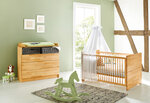 Pinolino Ensemble Economique Natura large 2 pièces  lit de bébé évolutif commode à langer large