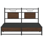 vidaXL Cadre de lit sans matelas chêne marron 140x190 cm