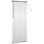 vidaXL Store de Fenêtre avec des rideaux Noir Aluminium