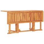 vidaXL Ensemble à manger d'extérieur pliable 7 Pièces Bois solide de teck