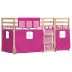 vidaXL Lit superposé sans matelas 90x200 cm bois de pin massif