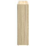 vidaXL Étagère séparatrice de pièce 3 niveaux chêne sonoma