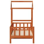 vidaXL Ensemble Lit de Jour 2 Pièces Cire marron Bois de pin massif