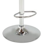 vidaXL Tabouret de bar Crème Bois courbé et similicuir