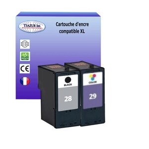 Cartouche compatible Lexmark 28+29 pour Lexmark X2500, X2510, X2530, X2550, X5070, X5075, X5320 - T3AZUR